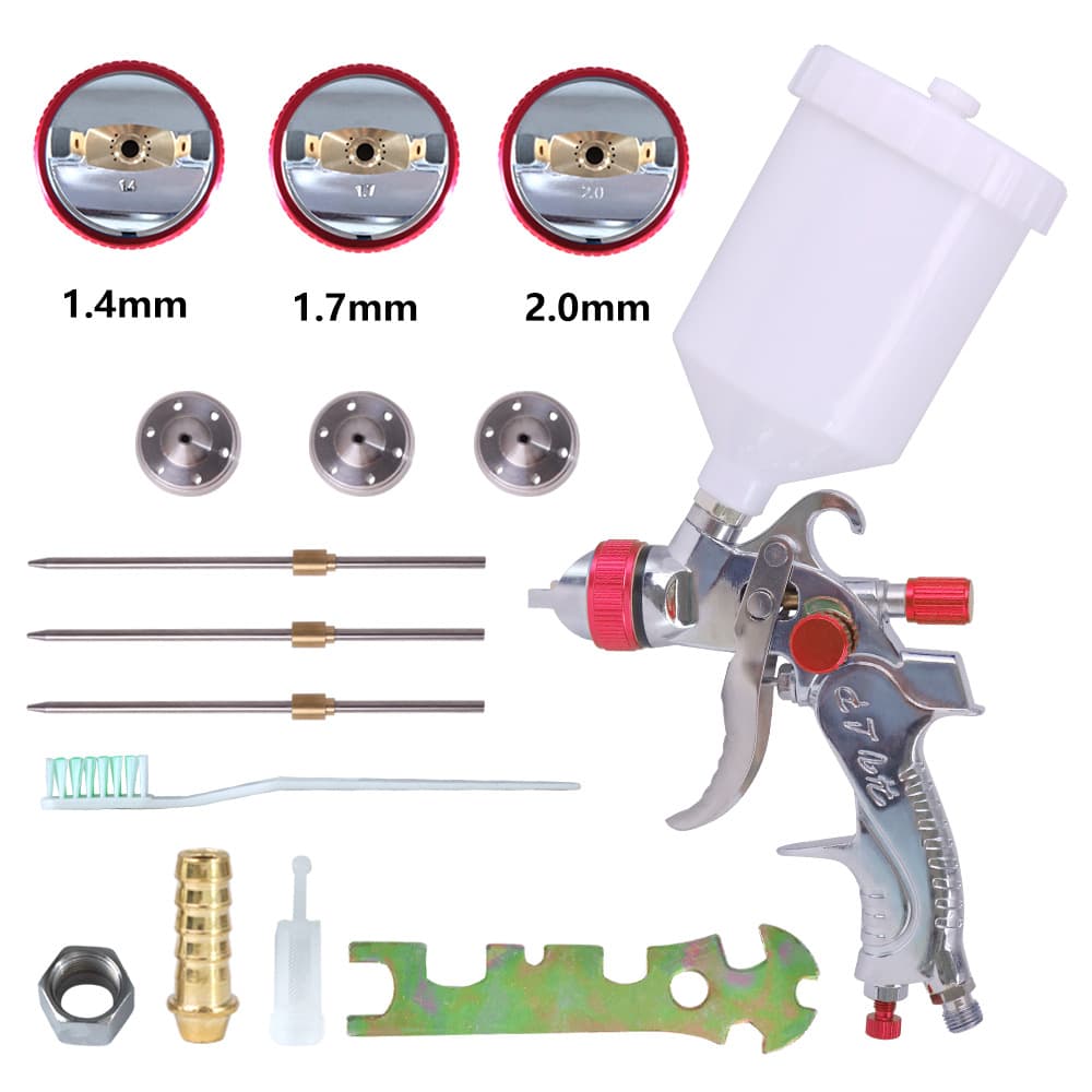 Source Factory Pneumatic Spray Gun Tool 2008 High Atomization Automotive Topcoat Paint Spray Gun for Sheet Metal