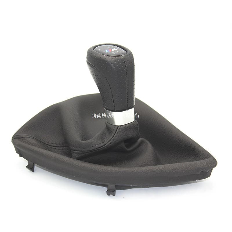 Brand new suitable for BMW E81E82 car shift handball dust cover set high quality black gear head accessories