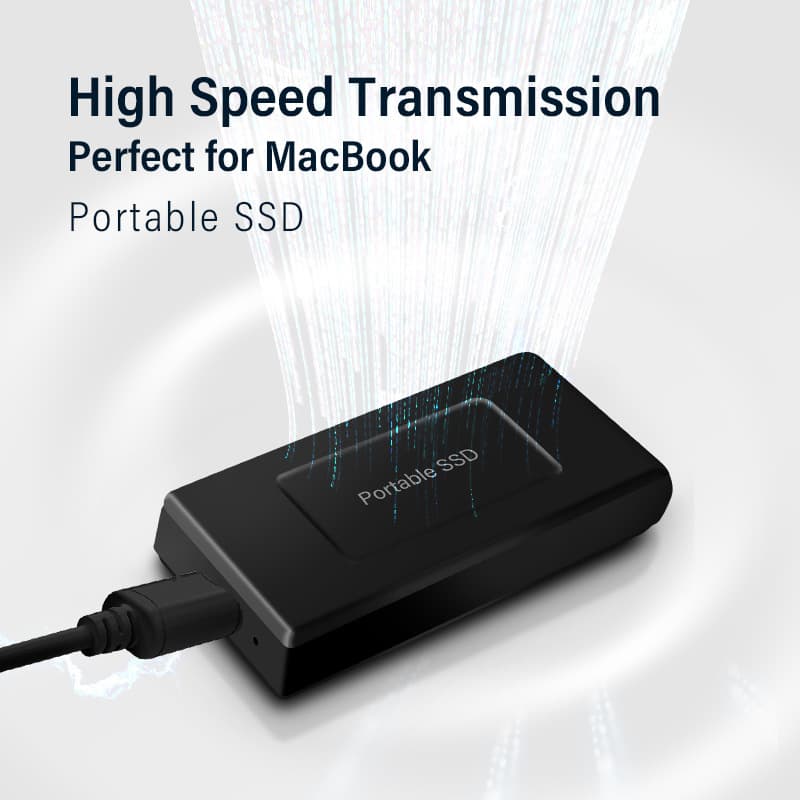 Portable Solid State Drive USB 3.2 Gen2 1T/2T High-Speed Cross-border Compatible High-Speed Transfer