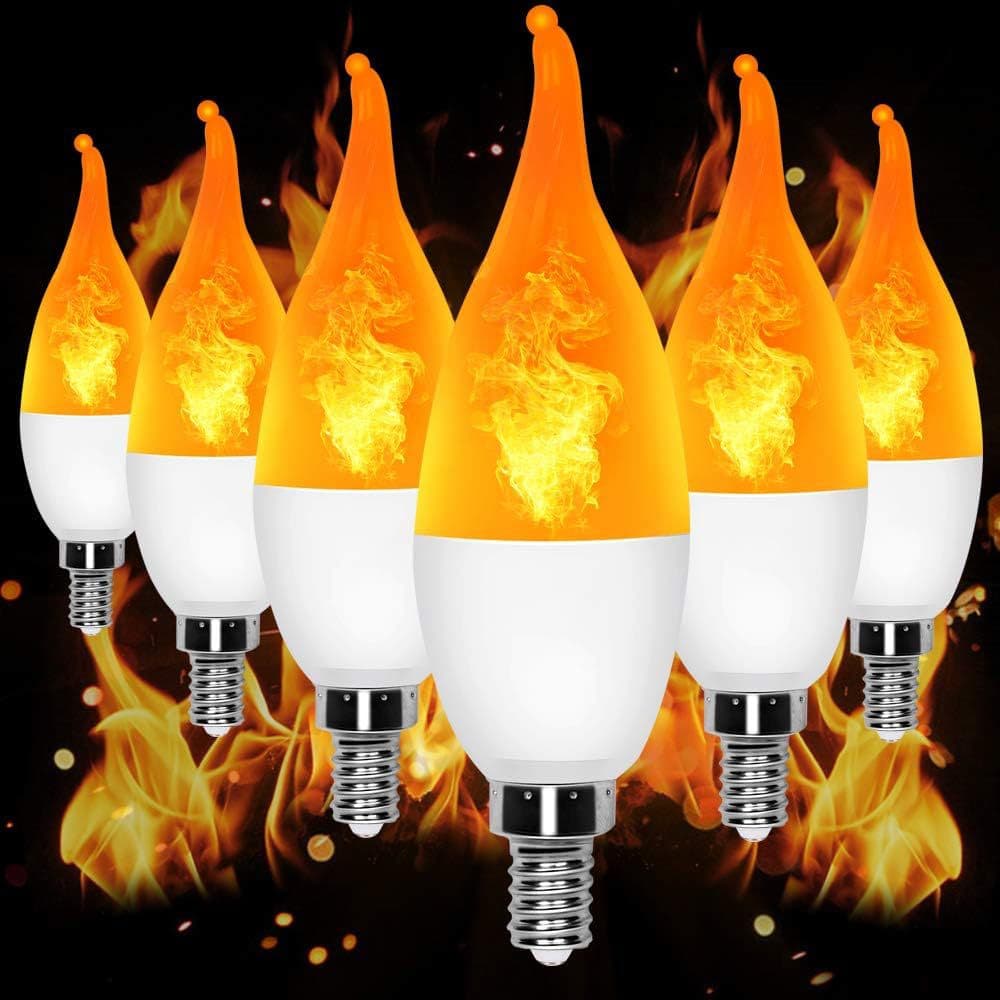 led flame lamp candle lamp foreign trade three-mode wax tail flame lamp pull tail wide pressure flame lamp cross-border flame lamp