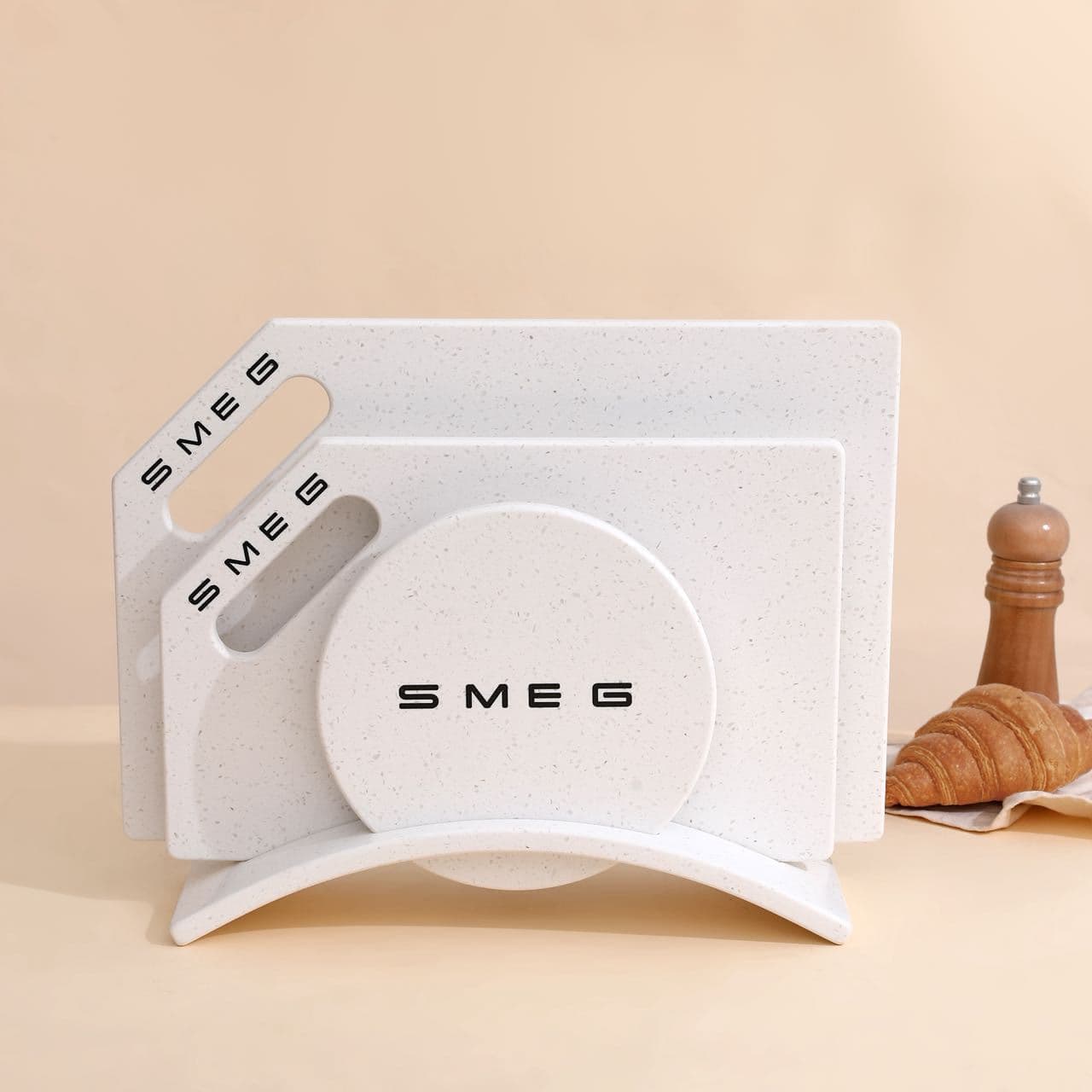 Spot cross-border popular SMEG cutting board, mildew-proof special cutting board, food-grade marble cutting board, high appearance