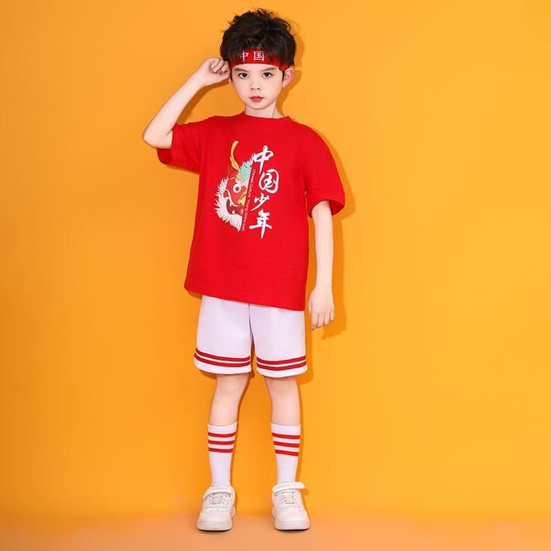 Children's Cheerleading Performance Wear for June 1st, Elementary School Sports Day Opening Ceremony, Kindergarten Class Uniform Performance Costume