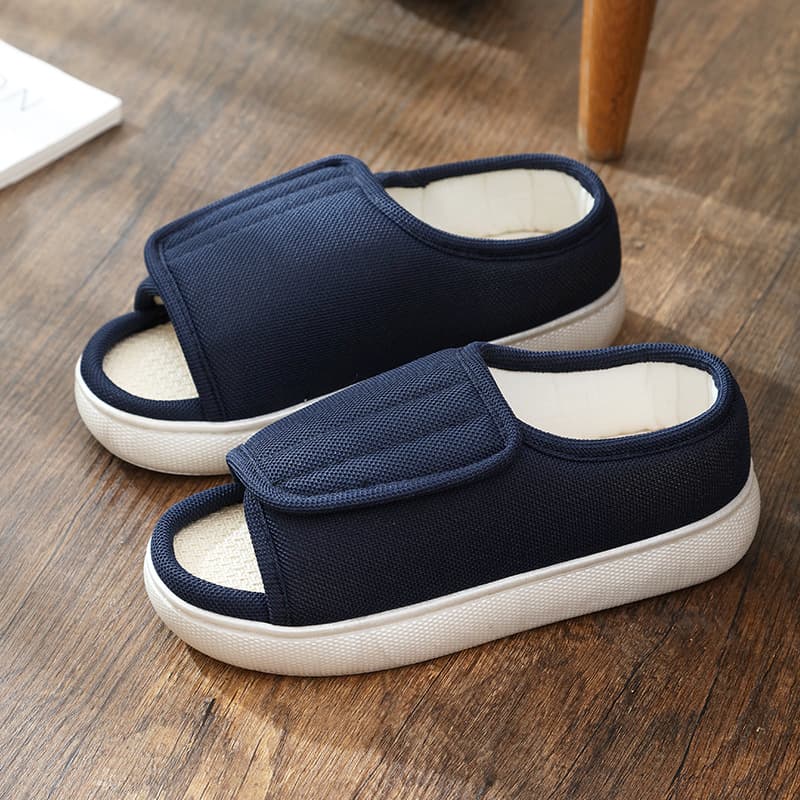 Swollen Foot Sandals, High Instep, Hallux Valgus, Toe Injury, Easy On/Off, Large Size, Anti-Slip, Elderly Swollen Feet Sandals
