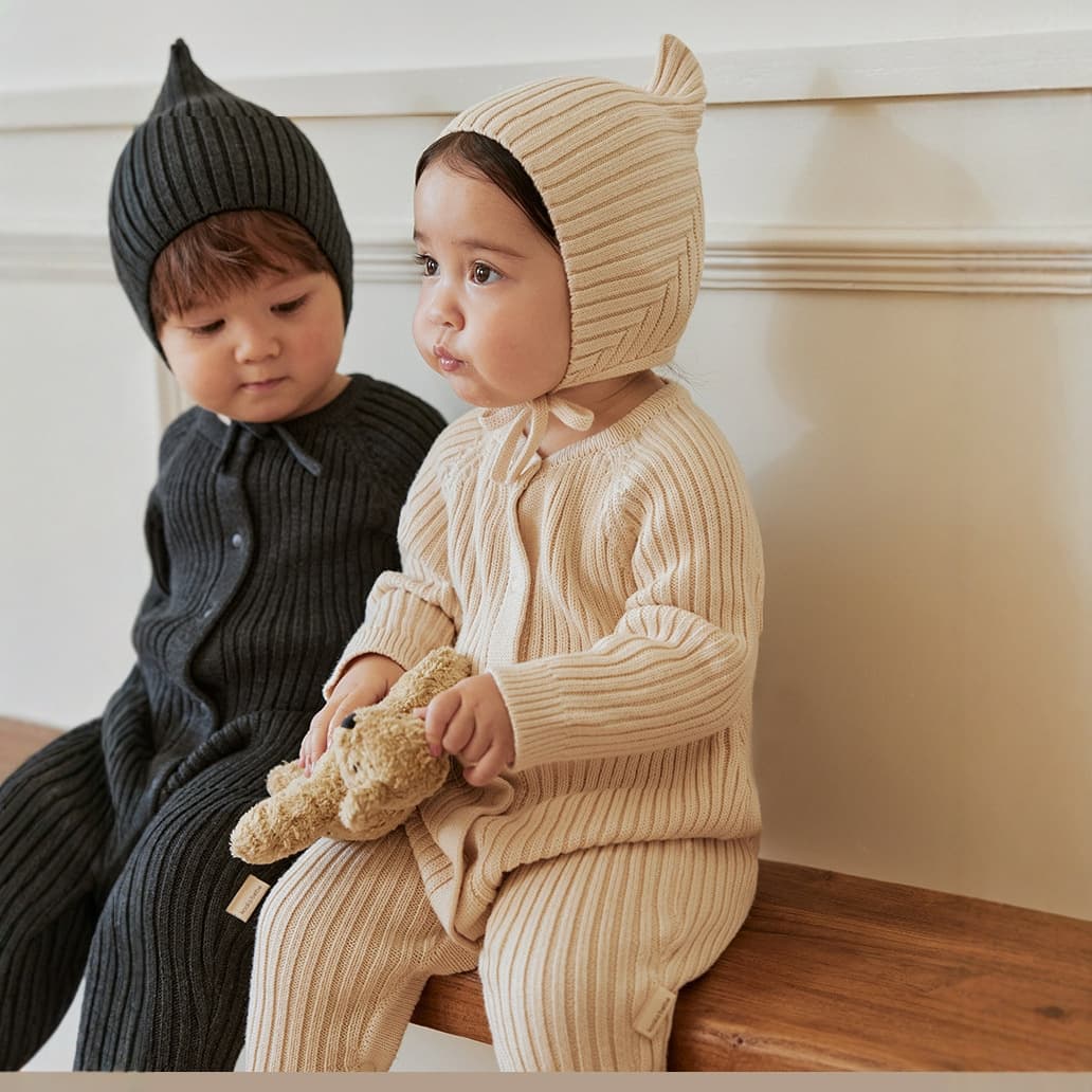 Provence Manor Knitted Romper Baby Versatile Outing Outfit Warm Sweater Crawling Suit Infant Wool Knitted Jumpsuit