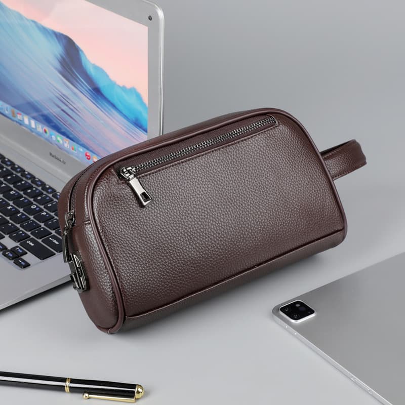 Cross-border simple clutch bag new anti-theft password lock men's clutch bag texture commuter change key storage bag