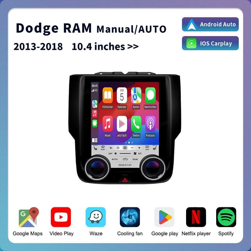 Suitable for Dodge Ram Tesla Screen Multimedia Gps