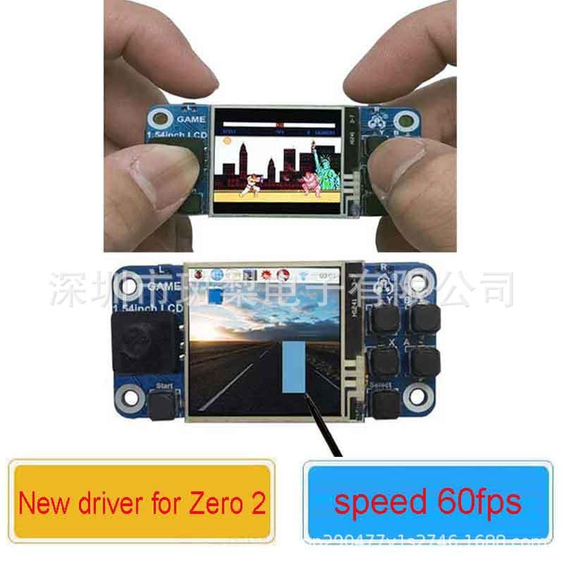 Raspberry Pi Mini Game Console with 1.54-inch LCD Touch Display