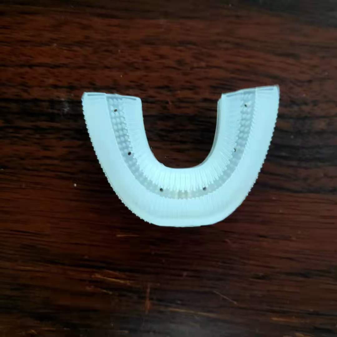 U-shaped silicone brush head, universal for electric toothbrushes, adults and children food-grade aligner-style brush head