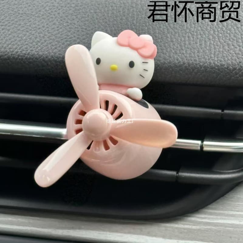 Hello Kitty Pilot Car Air Freshener, High-Quality Fragrance, Long-Lasting Scent, Car Air Vent Decoration