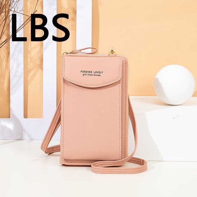 Southeast Asia's best-selling mobile phone wallet rfid anti-magnetic zipper shoulder crossbody bag pu card bag ID bag Japanese and Korean girls
