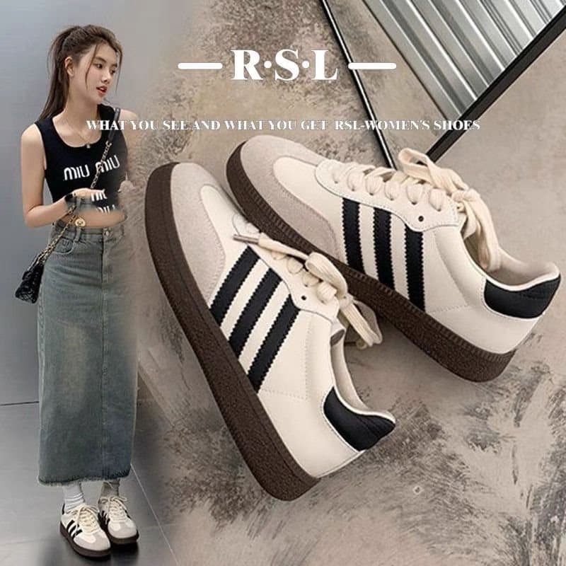 SADISA Light Soft Sole Agande Training Shoes 2026 New Style Versatile Flat White Casual Sports Shoes