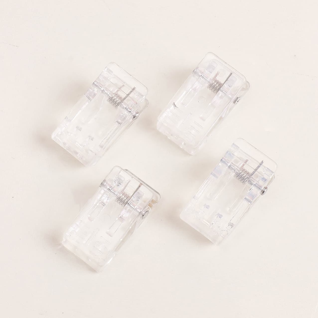 Custom Acrylic Clips Transparent Plastic Clips PP Clips Scrapbooking Clips Stationery Accessories Self-Adhesive Clips Double-Sided Tape Clips Wholesale