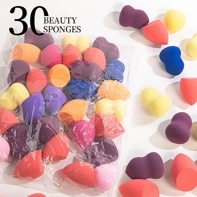 Beauty Blender Drop Shape Sponge, Non-Absorbent, Wet and Dry Dual-Use, Irregular Makeup Sponge, Cosmetic Sponge