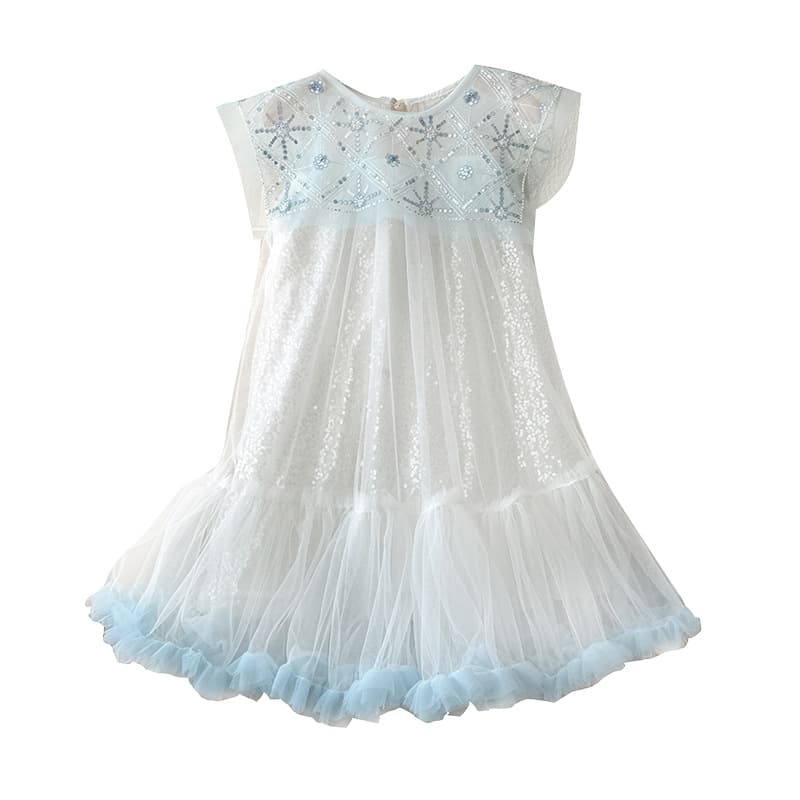 Girls' Polo Dress Summer 2026 New Style Cartoon School Style Cake Dress Baby Short Sleeve Dress