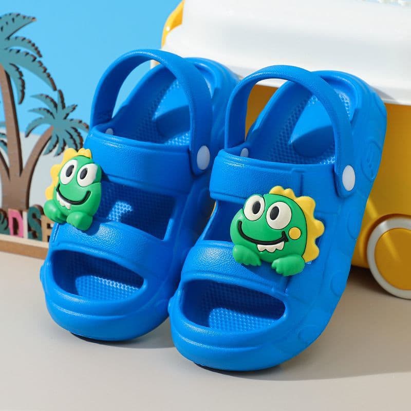 Baby Slippers Summer New Cartoon Bathroom Bath Non-Slip Indoor Home Eva Kidsren's Two-Wear Sandals for Men