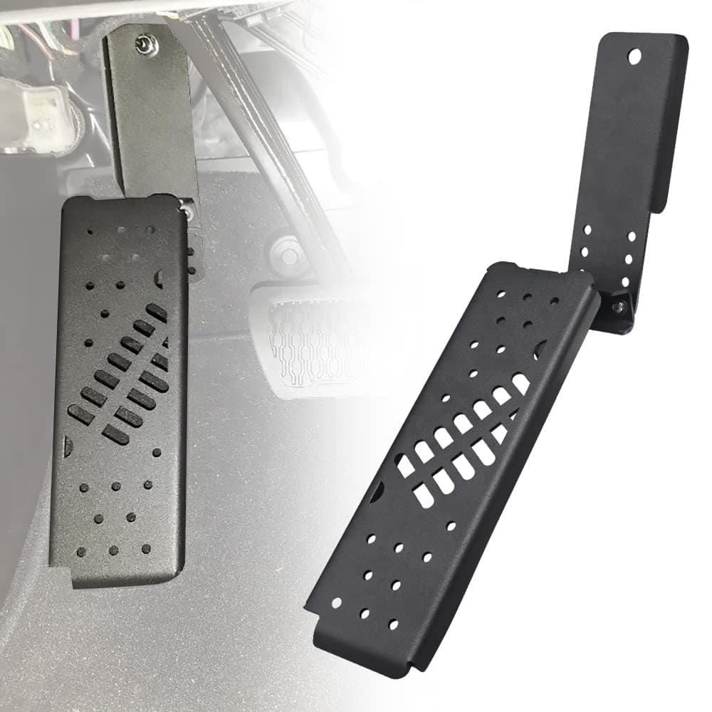 Adjustable Steel Driver Foot Pedal for Jeep Wrangler JL/JT Left Side Customizable Off-Road Vehicle Footrest Board