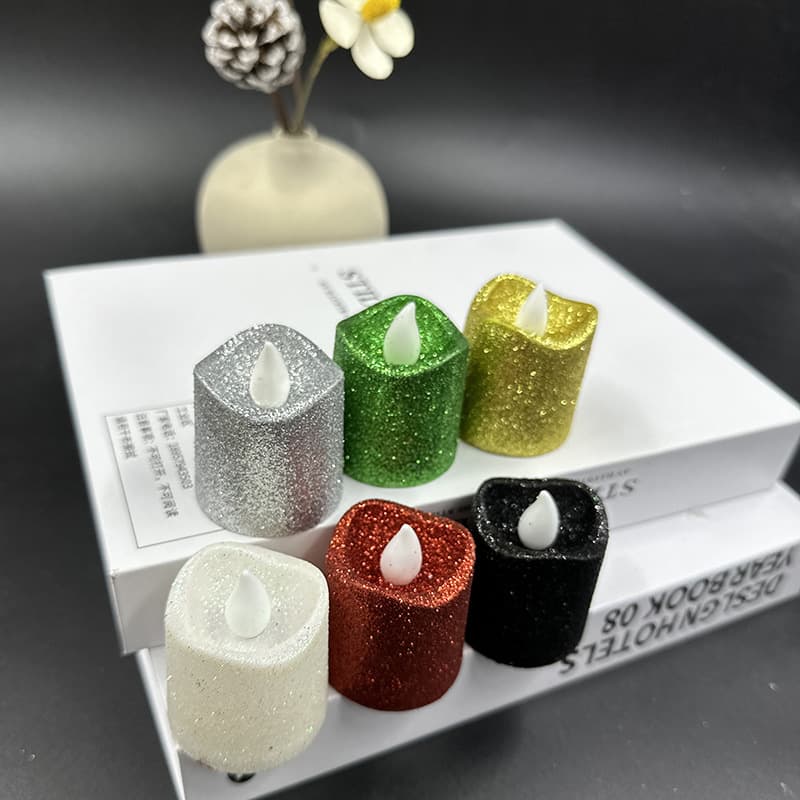 Electronic candle powder scattering cross-border LED small wave shape tea light simulation birthday party proposal prop candle