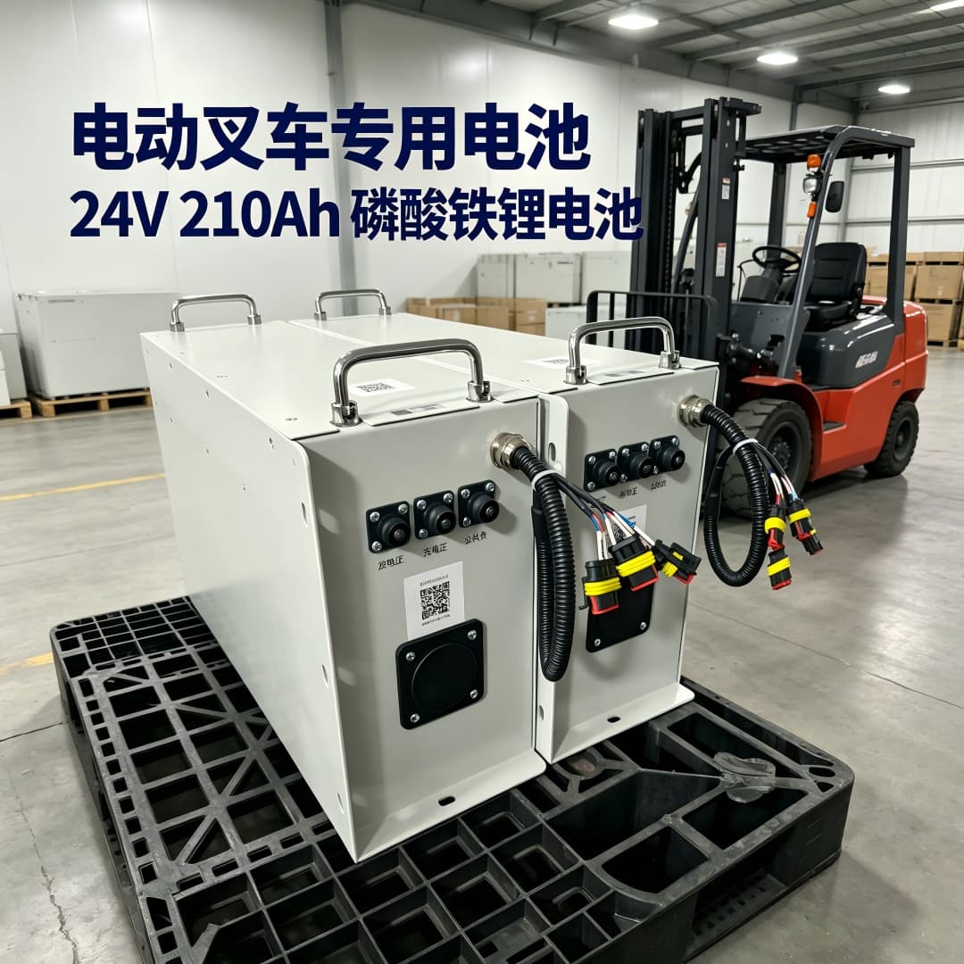Juri 24V 210Ah Electric Forklift Lithium Iron Phosphate Battery High Power Large Capacity Wireless Network Battery Pack