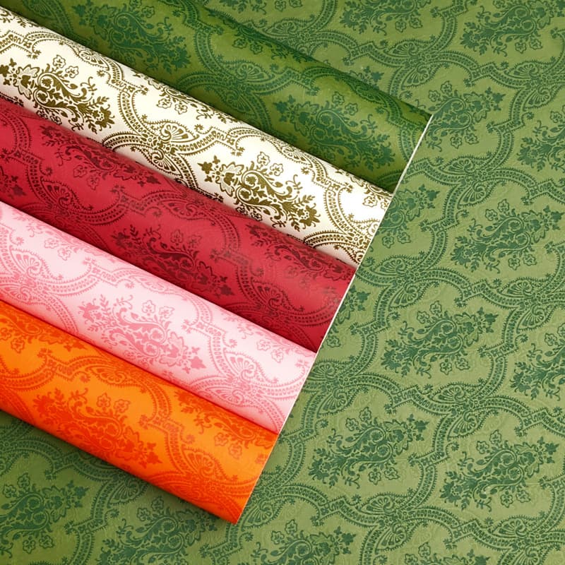 Wholesale large vintage floral wrapping paper for flower packaging, Valentine's Day, birthday gifts, and cosmetic packaging