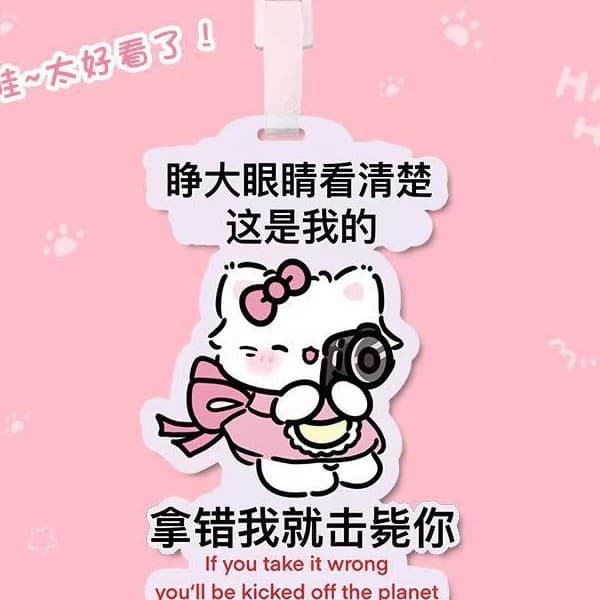Luggage Tags Boarding Pass PVC Soft Anti-Loss Cartoon Creative Hanger Labels Check-in Tags Travel Airplane Tags