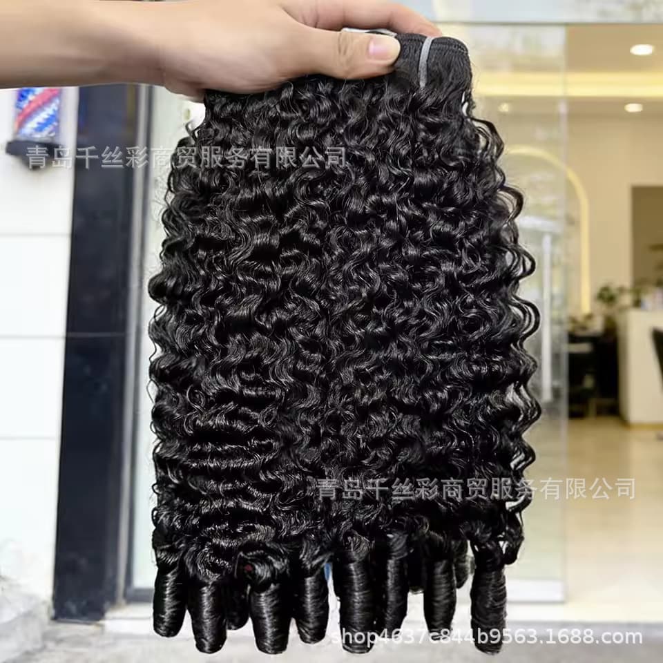 European, American, Vietnamese, and Yunnan Hair Extensions Made from 100% Real Human Hair, Burmese Curly Bundles Human Hair