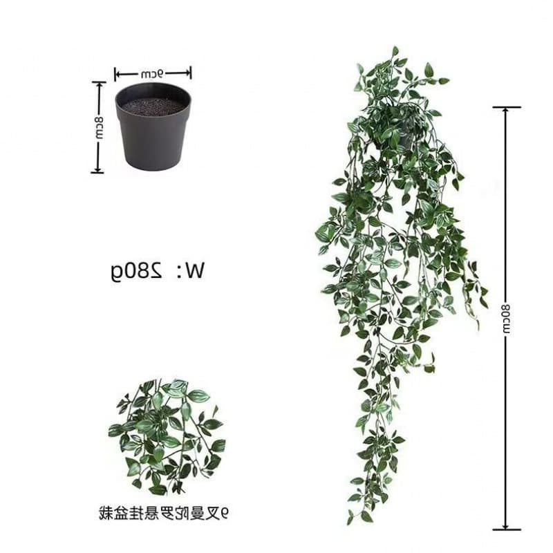 Cross-border Hanging Plant Mandala Eucalyptus Leaves Indoor Wall Decoration Artificial Flowers Fake Potted Plants