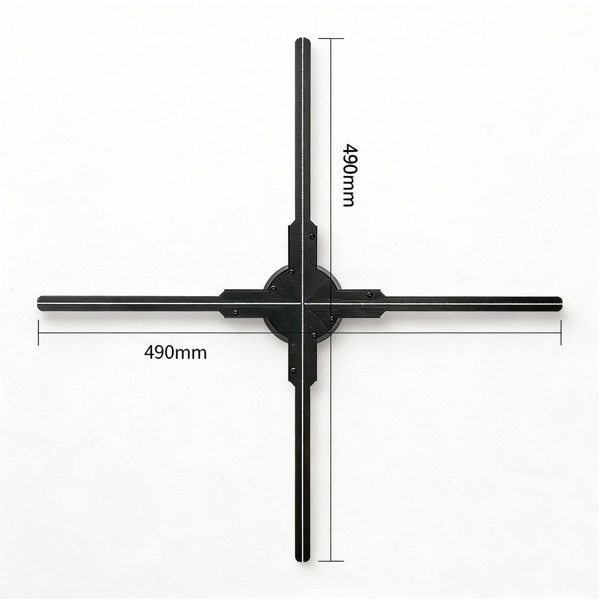 HD 49cm 4-Blade Naked Eye 3D LED Hologram Fan Indoor Outdoor