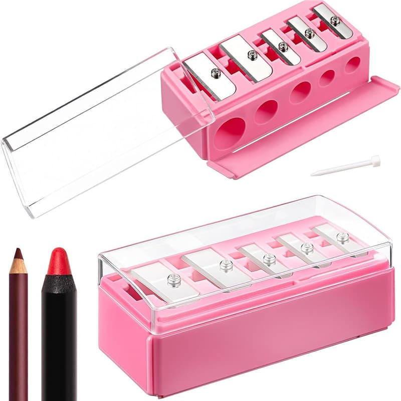 Taihao Beauty Pencil Sharpener Multifunctional Eyebrow Pencil Crayon Knife Lip Pen Lipstick Pen Makeup Tool Five-hole Pencil Sharpener