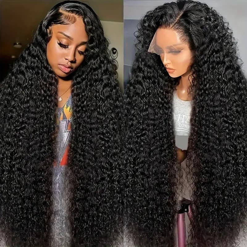 Lace Front Wig Full Cap Women African Small Curl Wig High Temperature Synthetic Fiber Long Curly Wig Wholesale In Stock