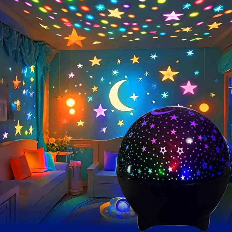 Cross-border Atomic Starry Sky Projector, Dreamy Night Sky with Popular Starry Design for Bedside Ambiance