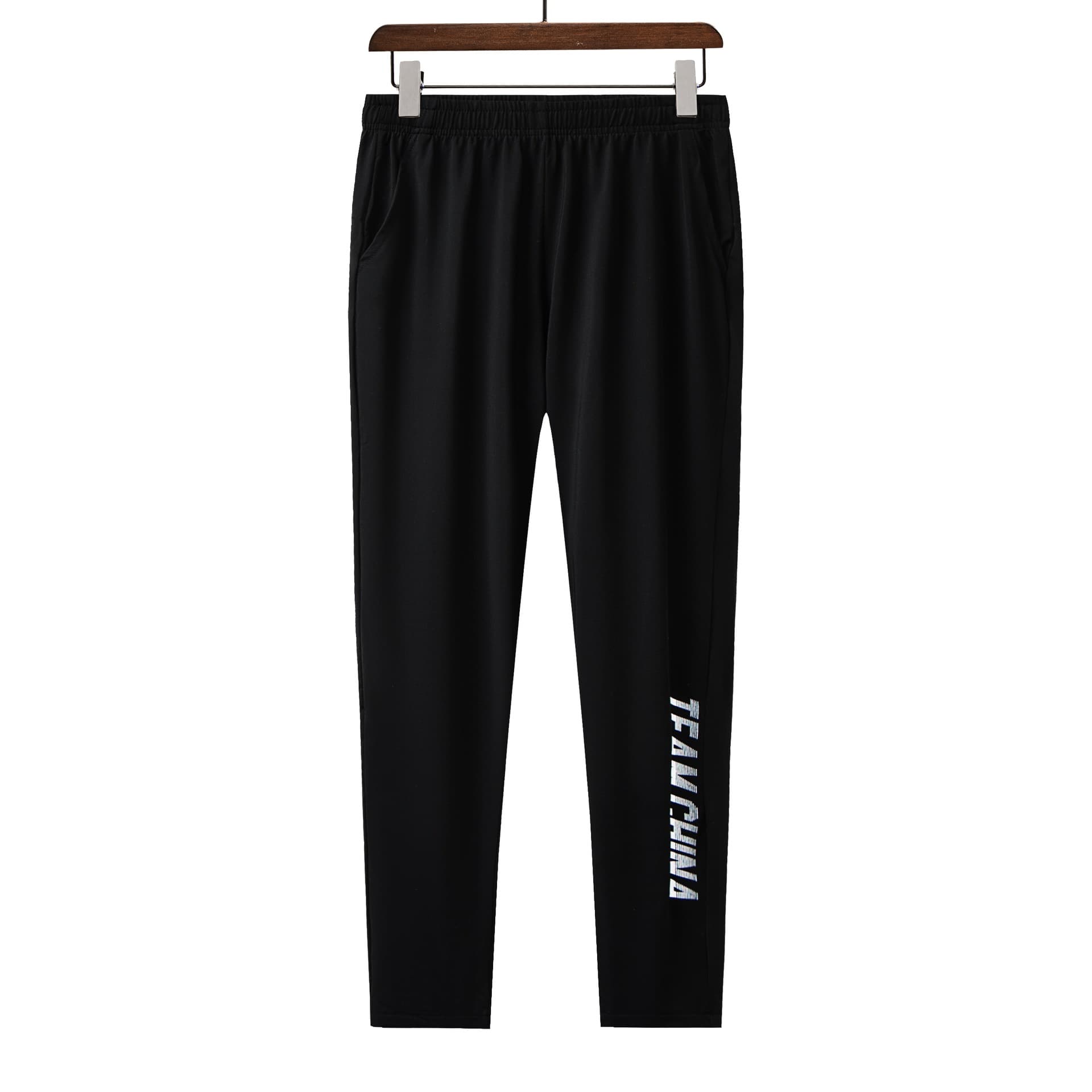 Summer Breathable Ice Silk Pants for Men Women Parent-Child Matching Outfit Fashion Casual Minimalist Black Running Training Sports Sweatpants