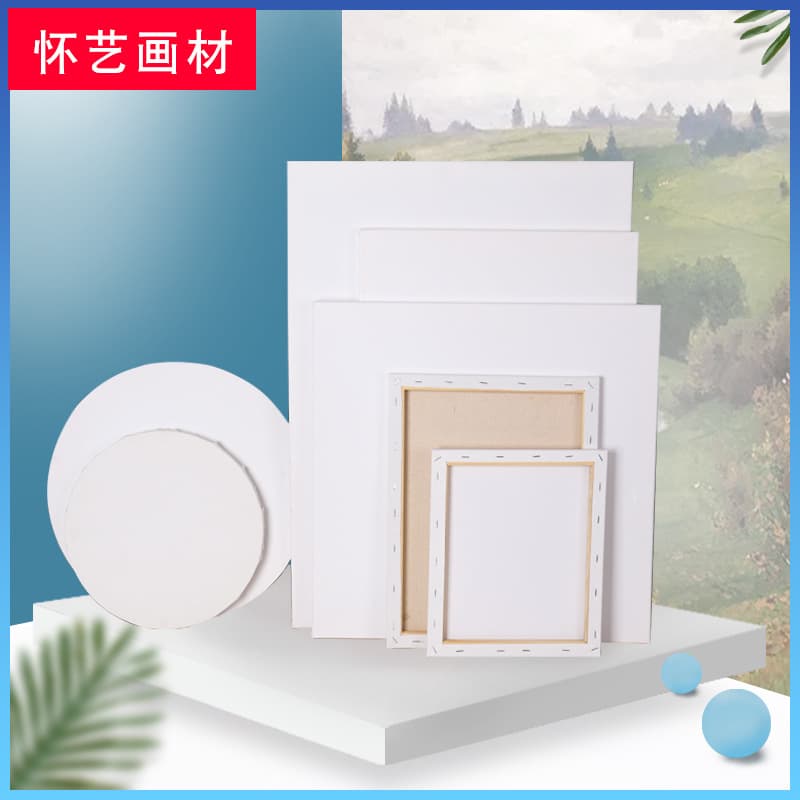 Linen oil painting frame diy drawing board handmade painting cloth frame acrylic gouache canvas frame pine wood picture frame wholesale