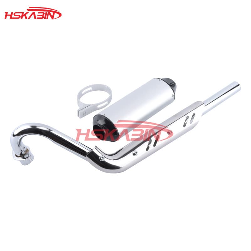 Universal 50-125cc Mini Dirt Bike Exhaust Pipe 32mm Diameter CRF50 Exhaust Assembly Muffler