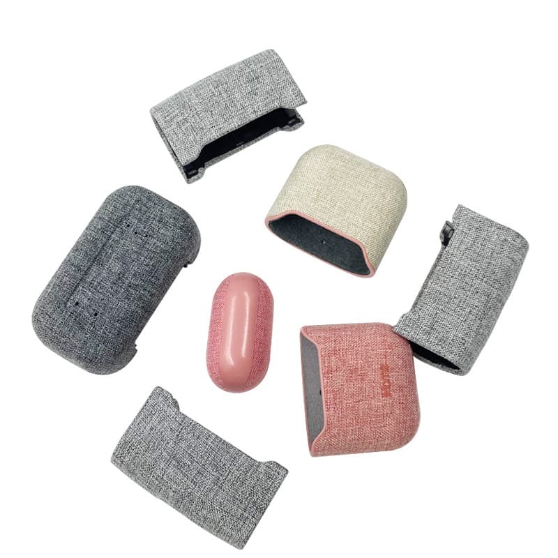 Bluetooth Earbuds Leather Application Factory, 3C Digital Electronic Product Shell Skin Covering, Digital Plastic Shell Panel Fabric Application