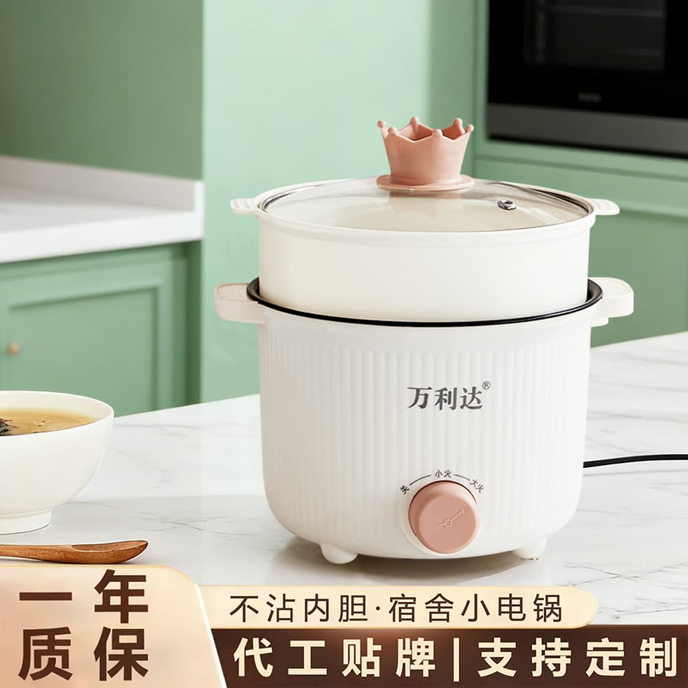 Portable electric cooking pot student dormitory pot electric hot pot multifunctional all-in-one pot folding instant noodle pot mini small electric pot