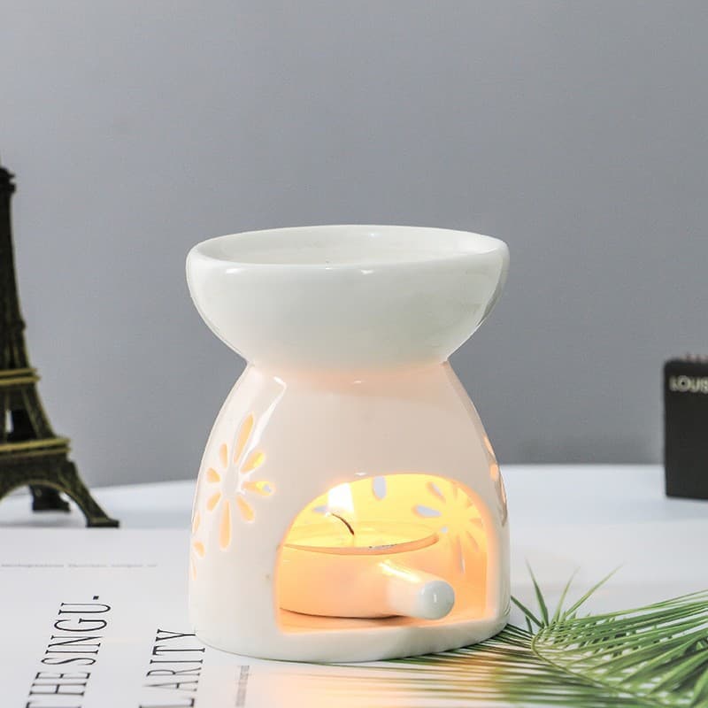 Candle Aromatherapy Burner Ceramic Scent Burner Essential Oil Diffuser Aromatherapy Oil Burner Set Stylish Home Decor Tableware