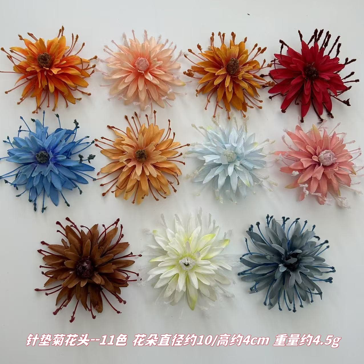 Simulation Needle Cushion Daisy Home Decoration Costume Artificial Flower DIY Hairpin Headwear Material European Floral Arrangement Decoration Accessories