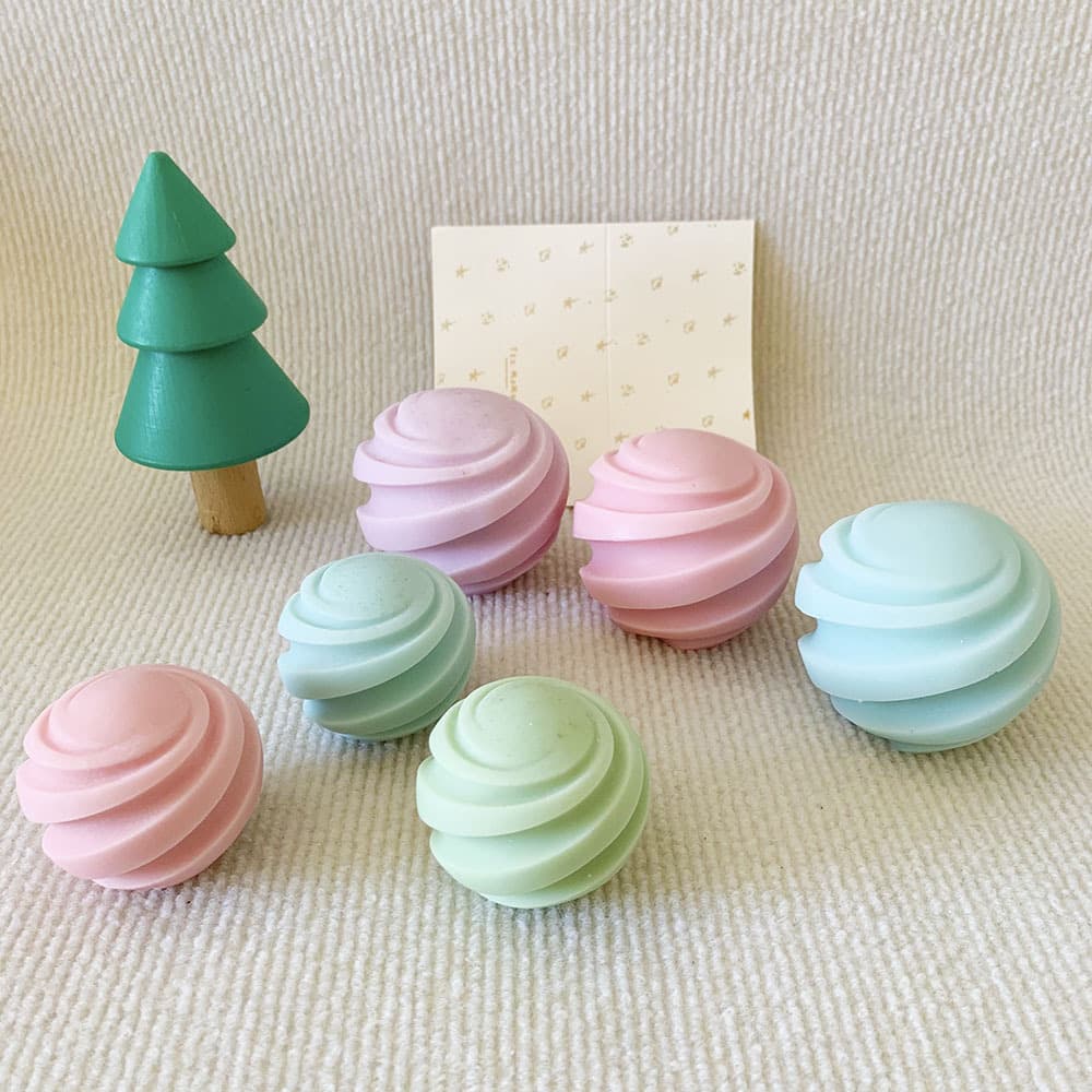 Creative Ball-Shaped Aromatherapy Candle Silicone Mold Soft BK8069 8070 for Daily Use Kitchen Tableware / Cake Molds