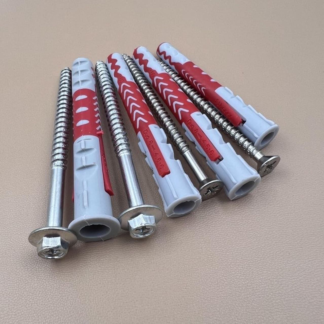 Exterior Two-Color Nylon Expansion Bolt Reinforced Self-Tapping Screw Wall Anchor