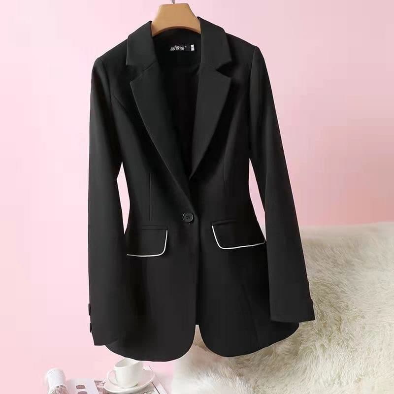 White suit women's jacket spring and autumn new style small suit slimming temperament top high-end no-iron suit waist