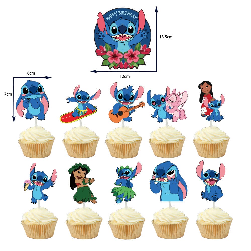 Lilo and Stitch theme Stitch birthday cake insert Stitch children's birthday party decoration supplies