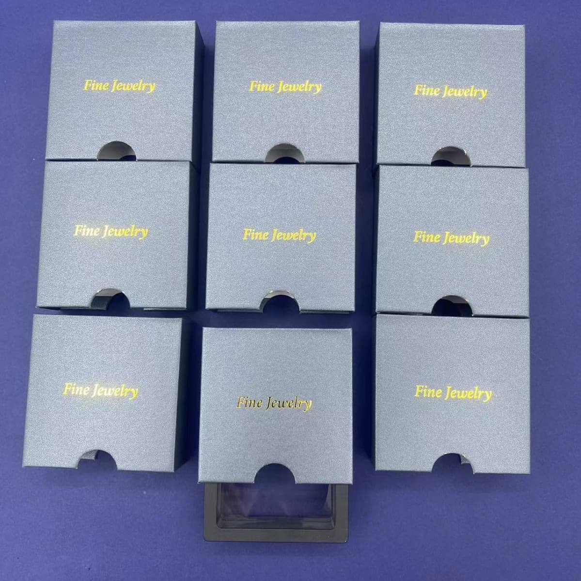 PE film suspended pull-out box jewelry drawer box necklace ring storage box jewelry packaging box