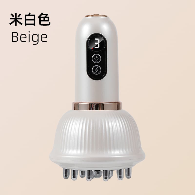 Portable Smart Electric Massager with Heating, Cupping Vacuum Negative Pressure Cupping Device, Scraping Massage Brush for Home Use