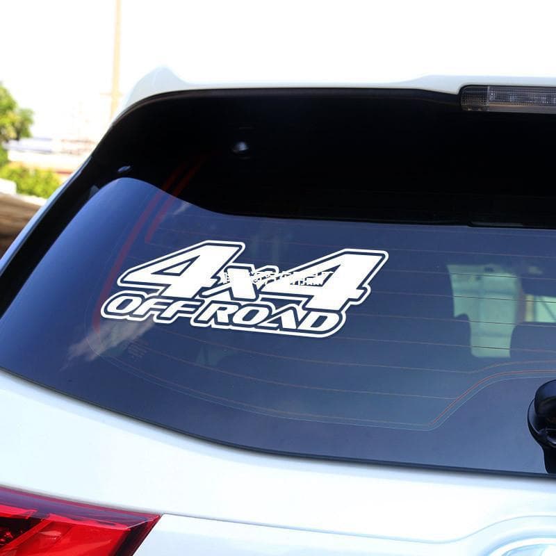 Cross-border personalized car decoration stickers, off-road pickup truck body stickers, 4X4 OFF ROAD window decoration reflective stickers