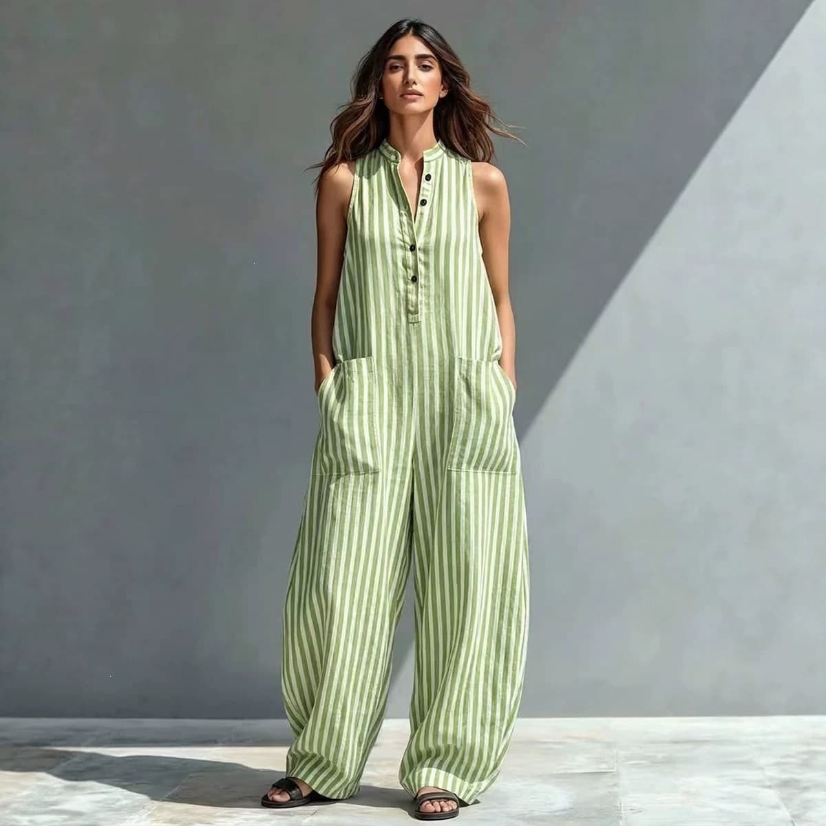 2026 New Cross-Border Summer Sexy Style Women's Fashion Trendy Jumpsuit Sleeveless Women's Jumpsuit