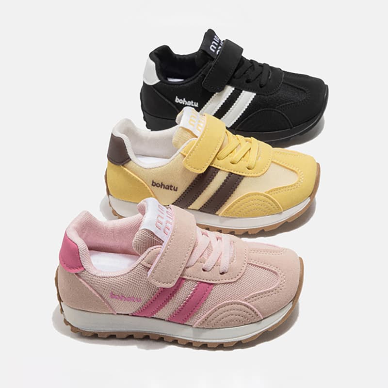 Children's Sports Shoes, Girls Casual Shoes, Spring Autumn New Style Boys German Training Shoes, Lightweight Soft Sole Middle and Big Kids Agam Shoes