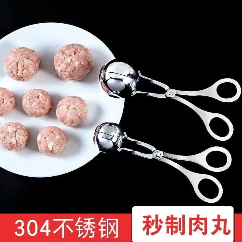 Stainless Steel Meatball Maker Ball Making Kitchen Gadget Fried Meatball Poached Ball Small Tool Rice Ball Clip Mold
