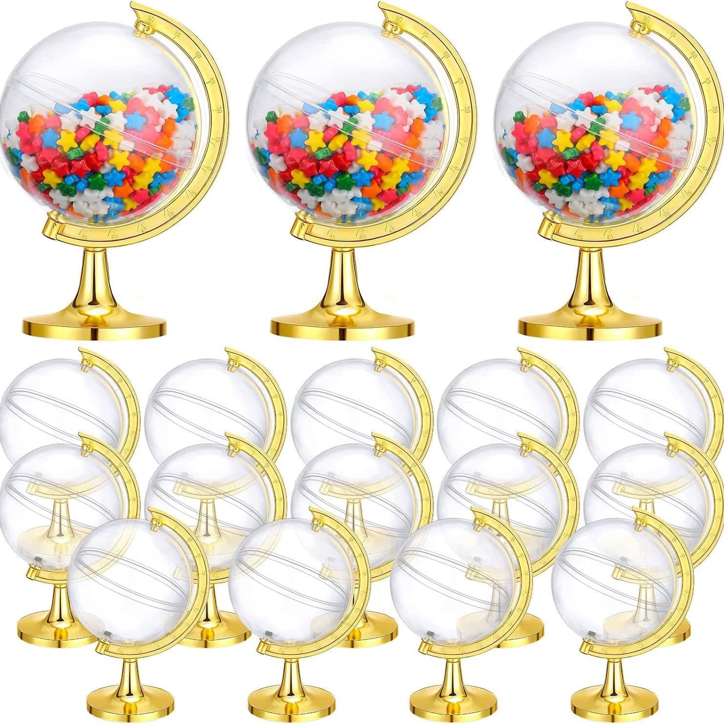 Bulk Candy Box Mini Globe Wedding Favor Box Slime Crystal Mud Packaging Box Baby Shower Party