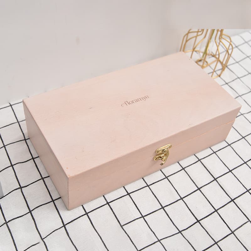 Wooden storage box rectangular storage box wooden cigar box wooden box storage storage box wood products wholesale
