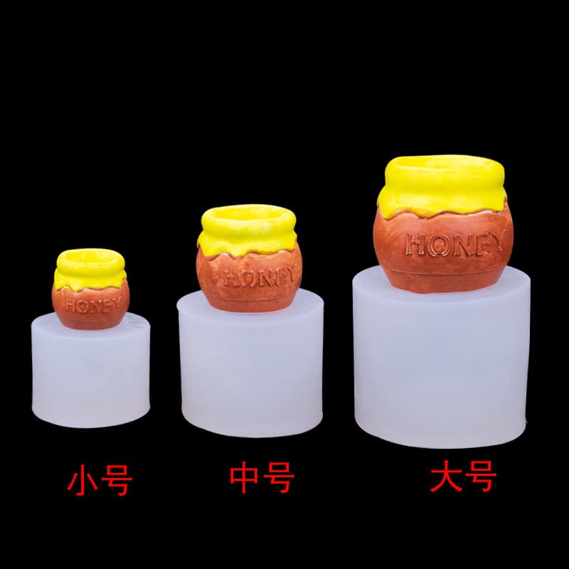 Beehive Jar Silicone Mold Set Small Medium Large for Fondant Cake Decoration Chocolate Mold Candle Soap Mold